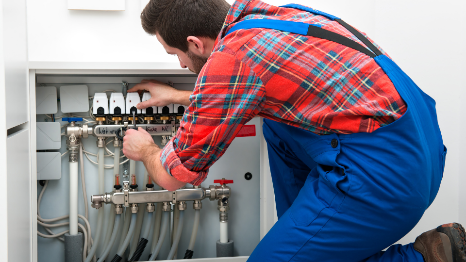 Technician doing a repair